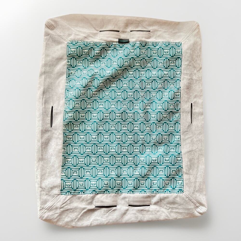 Lovesac Sactional Corded Velvet Sky Grey Standard BASE Couch Cover 35” x 29”